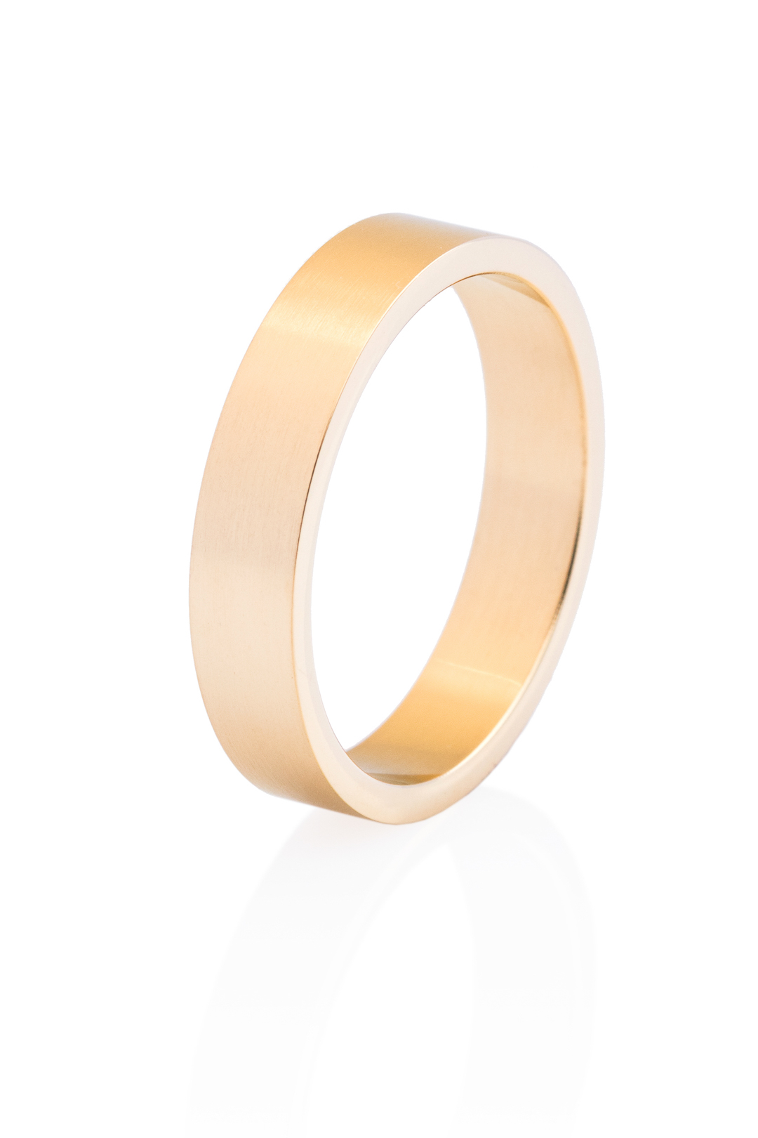 franco bene Hladký prsten - pozlacený | 313 Velikost prstenu: 6 (52 mm)