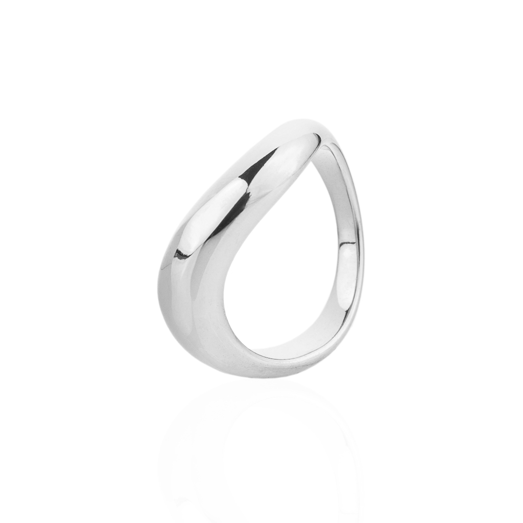 franco bene Curve prsten - stříbrný | 2955 Velikost prstenu: 6 (52 mm)