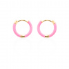 Kroužkové růžové náušnice