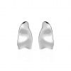 Asymetrické náušnice - stříbrné