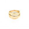 Skládaný prsten - zlatý