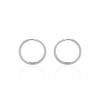 Kroužkové náušnice - stříbrné
