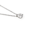 Náhrdelník s přívěskem kamínku - stříbrný
