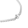 Řetězový Diamond náramek - stříbrný_1