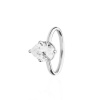 Promise ring s kapičkovým zirkonem - stříbrný