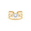 Promise ring se srdíčkem - pozlacený