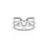 Promise ring se srdíčkem - stříbrný