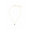 Diamond pozlacený náhrdelník - zelený_1