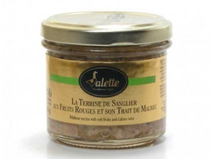 la terrine de sanglier aux fruits rouges et son trait de malbec