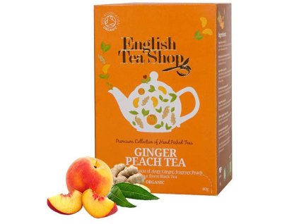 The Noir Peche Gingembre Sachet Mousseline