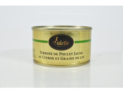 Terrine de Poulet Jaune au Citron et Graine de Lin 130g (1)