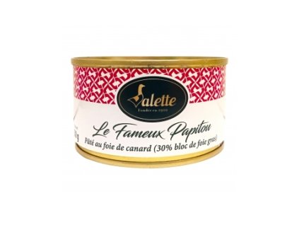 "THE FAMOUS PAPITOU" DUCK LIVER PÂTÉ (30% FOIE GRAS BLOCK CORE) 130G - "LE FAMEUX PAPITOU" PÂTÉ AU FOIE DE CANARD (NOYAU 30 % DE BLOC DE FOIE GRAS) 130G
