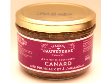 Kachní terina se švestkami a armagnakem- Terrine de canard aux pruneaux et a l´Armagnac - 180g