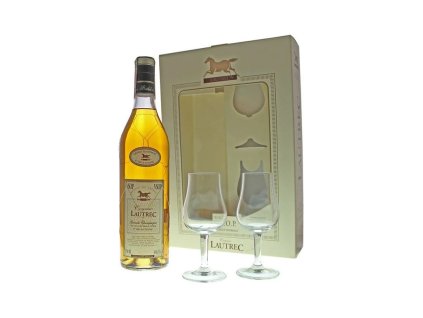 COGNAC LAUTREC VSOP 0,7 L 40 % + 2 SKLENIČKY – COGNAC LAUTREC VSOP 0,7 L 40 % + 2 VERRES