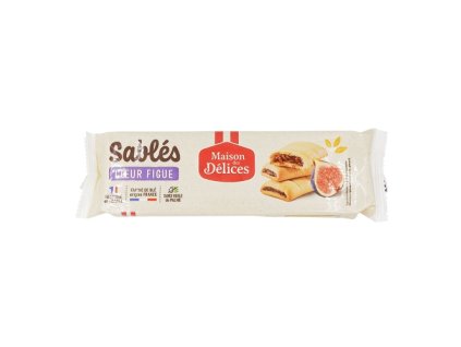 FIG FILLED SHORTBREAD COOKIES 165 G - SABLÉS FOURRÉS À LA FIGUE – PAQUET 165 G