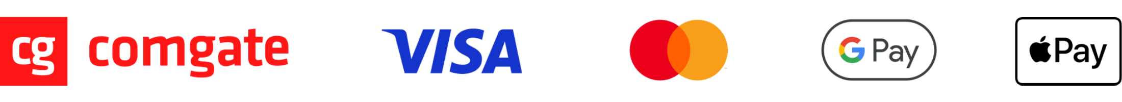 Comgate, Visa, Mastercard, Google Pay, Apple Pay