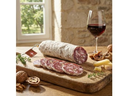 Klobáska s vlašským oříškem