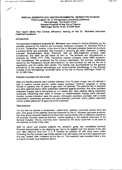 Univerzitní klinika dermatologie profesora