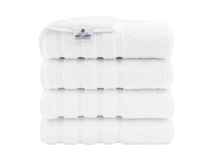 4 Pack towels white1