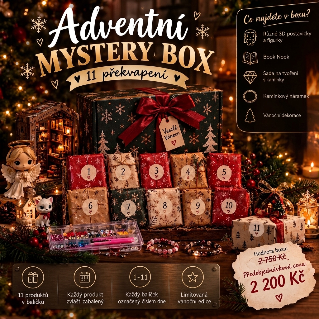 Kouzlo Vánoc v jedné krabici: Objevte náš Vánoční adventní Mystery Box!
