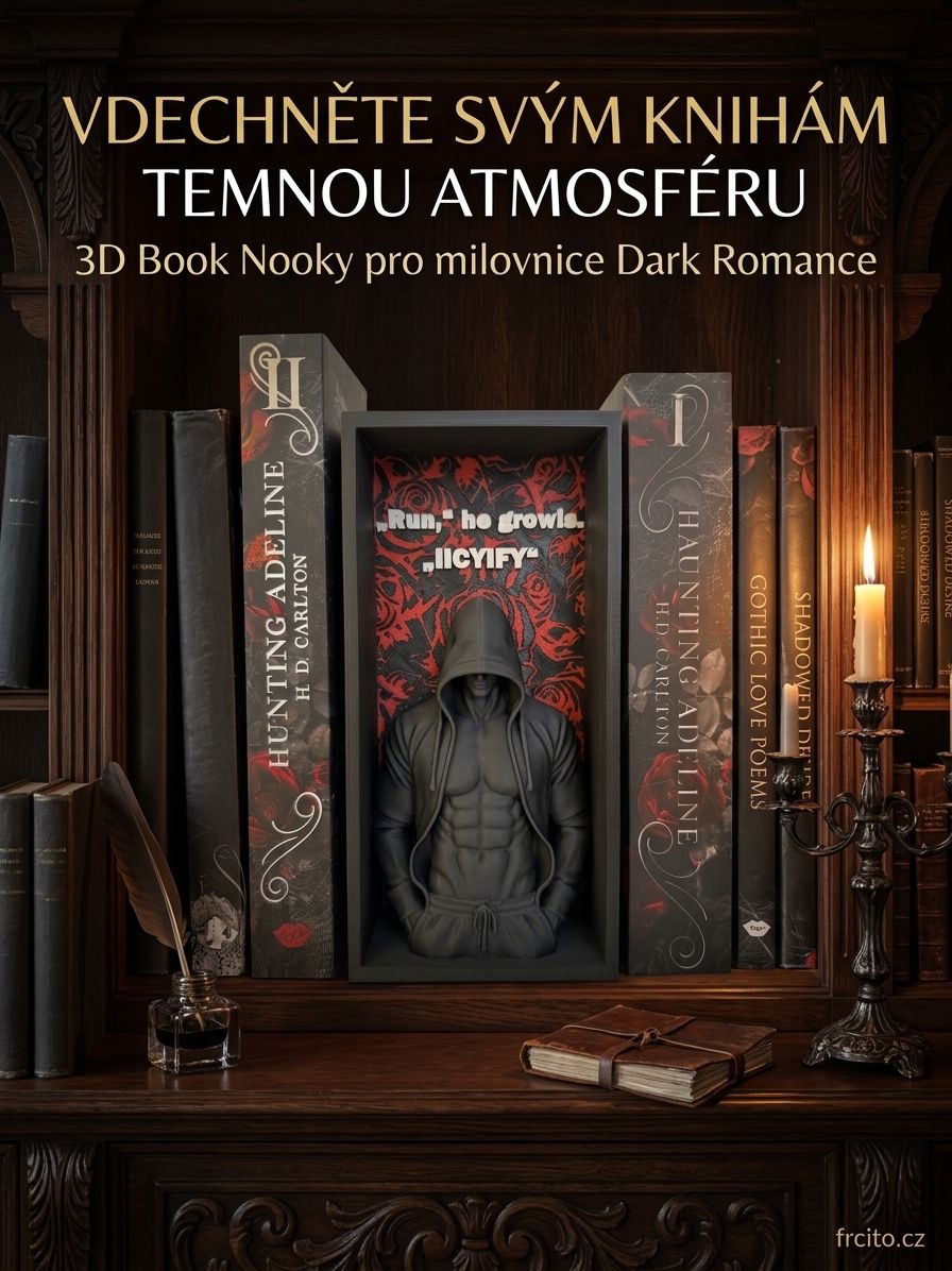 Vdechněte svým knihám temnou atmosféru: 3D Book Nooky pro milovnice Dark Romance 🖤📚