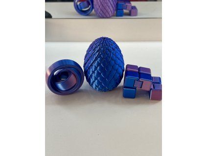 Sada fidgetů | Dračí vejce, Otočné prstence a Infinity kostka