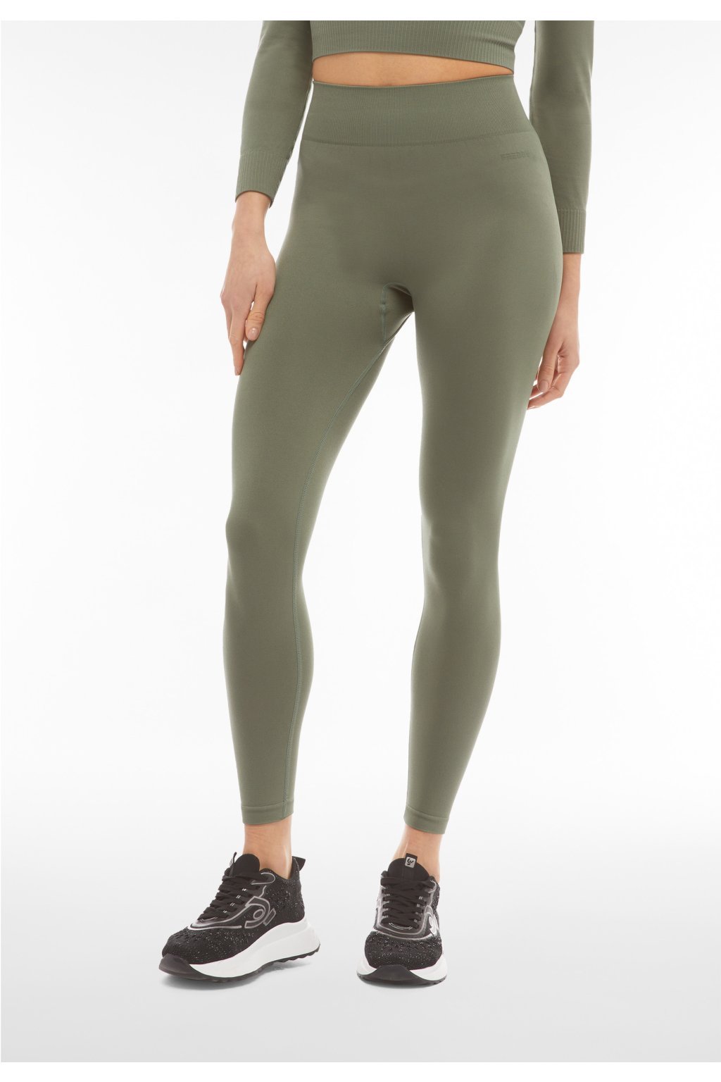 FREDDY 7 8 Zold varrat nelkuli sport leggings magas dereku SF5HF315 V52 Freddy Hungary