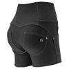 WR.UP® SNUG denim čierne kraťasy, vysoký pás gombíky RE(MOVE), WRUPSNUG9HS321, N (Veľkosť XXS)