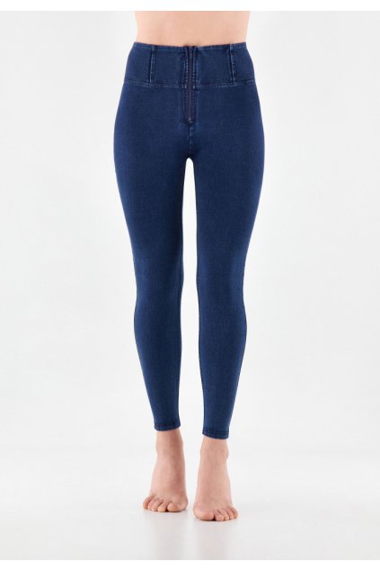 WR.UP® denim nohavice tmavo modré, 7/8, vysoký pás RE(MOVE) WRUP4HC002ORG, J0B (Veľkosť L)