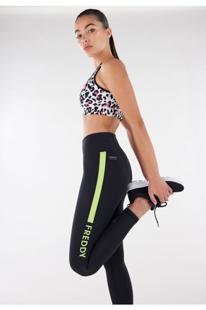 FREDDY D.I.W.O.® Leggings Superfit 7/8 negri cu talie super înaltă, SF5SHS312, ND90 (Veľkosť M)