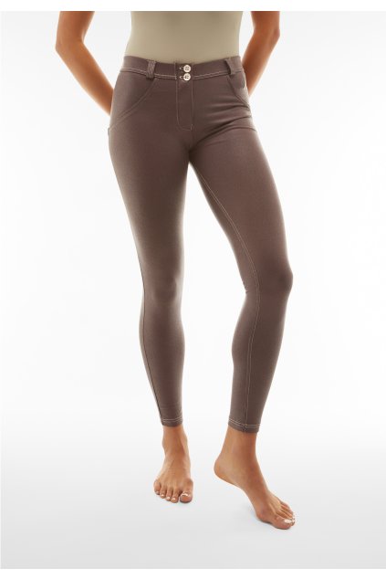 Tvarujúce nohavice WR.UP® s pravidelným pásom z lesklej umelej kože (Farba Čierna, Veľkosť XL)