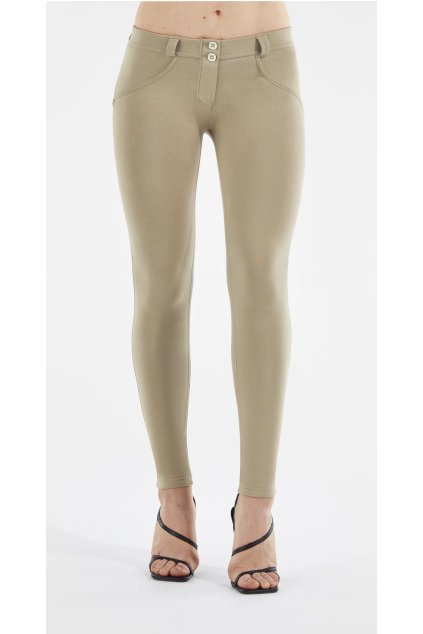 WR.UP® bavlnené sv.hnede nohavice,bedrovy pás 7/8 dlžka , WRUP1LC001, M95