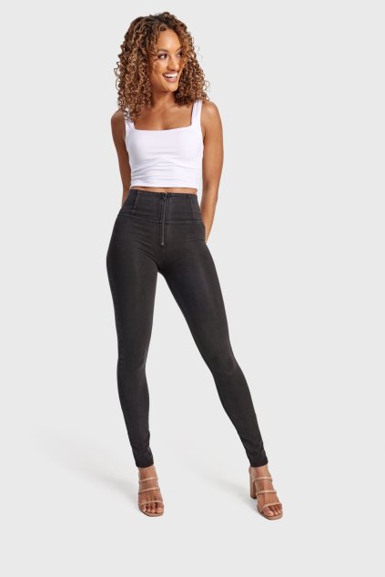 WR.UP® denim nohavice čierne, vysoký pás RE(MOVE) WRUP1HC002ORG, J7N
