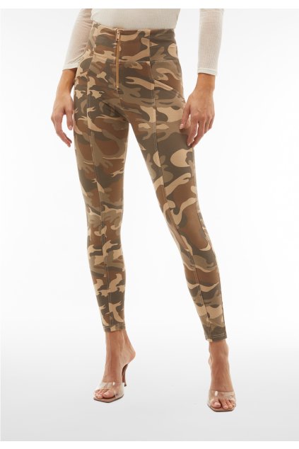 Maskáčové nohavice WR.UP® s vysokým pásom a zipsom vpredu (Farba Mimetic Beige, Veľkosť L)