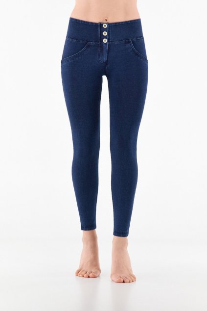 WR.UP® denim nohavice tmavo modré, mid waist pás RE(MOVE) WRUP1MC002ORG, J0B