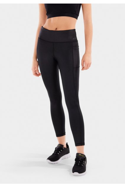 FREDDY športové D.I.W.O.® 7/8 legíny čierne lesklé s vysokým pásom a bočným vreckom SF5HF208, N (Veľkosť XL)