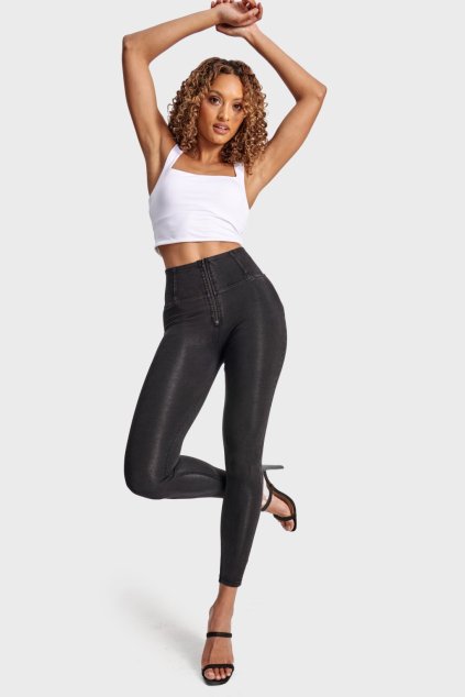 WR.UP® denim nohavice čierne, 7/8, vysoký pás  RE(MOVE) WRUP4HC002ORG, J7N
