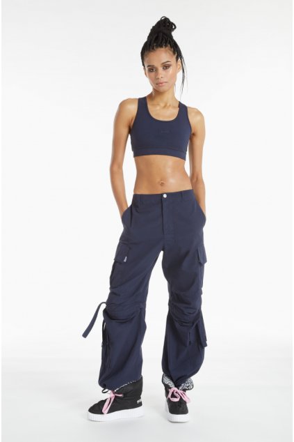 FREDDY CARGO nohavice tmavo modré, ležérneho štýlu, regular pás BRITNEYF301, B94X (Veľkosť L)