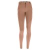 Tvarujúce nohavice WR.UP® s pravidelným pásom a rebrovanými vsadkami (Farba Hnedá, Veľkosť L)