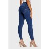 WR.UP® denim nohavice tmavo modré so žltým šitím, vysoký pás RE(MOVE), WRUP2BHC002ORG, J0Y