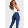 WR.UP® denim nohavice tmavo modré s modrým šitím, vysoký pás RE(MOVE), WRUP2BHC002ORG, J0B