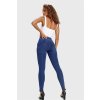 WR.UP® denim nohavice tmavo modré s modrým šitím, vysoký pás RE(MOVE), WRUP2BHC002ORG, J0B