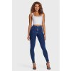 WR.UP® denim nohavice tmavo modré s modrým šitím, vysoký pás RE(MOVE), WRUP2BHC002ORG, J0B