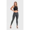 wr up snake skin high waisted full length black pants wrup2hs287 n xxs 4