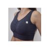 Športová podprsenka čierno sivá bezšvová, S25WSFB5-US, NUS