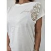 Dámske tričko bavlnené biele s logom, S25WTEET8, W
