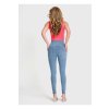 WR.UP® denim nohavice svetlo modré s modrým šitím, vysoký pás RE(MOVE) WRUP2HC002ORG, J4B