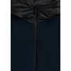 Women's medium-length down jacket with glossy and matt inserts (Farba Dark Sapphire, Veľkosť L)