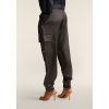 Silk-effect cargo trousers with elasticated bottom (Farba Dark Sapphire, Veľkosť L)