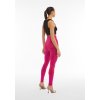 Super high waist WR.UP® trousers in shiny coated fabric (Farba Bright Rose, Veľkosť L)